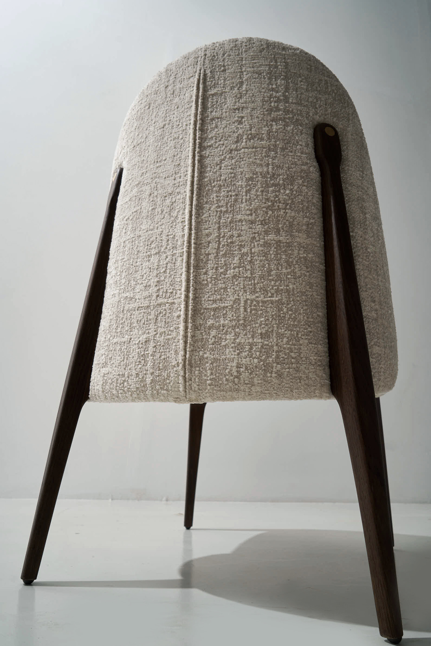 chair，oak，brass，