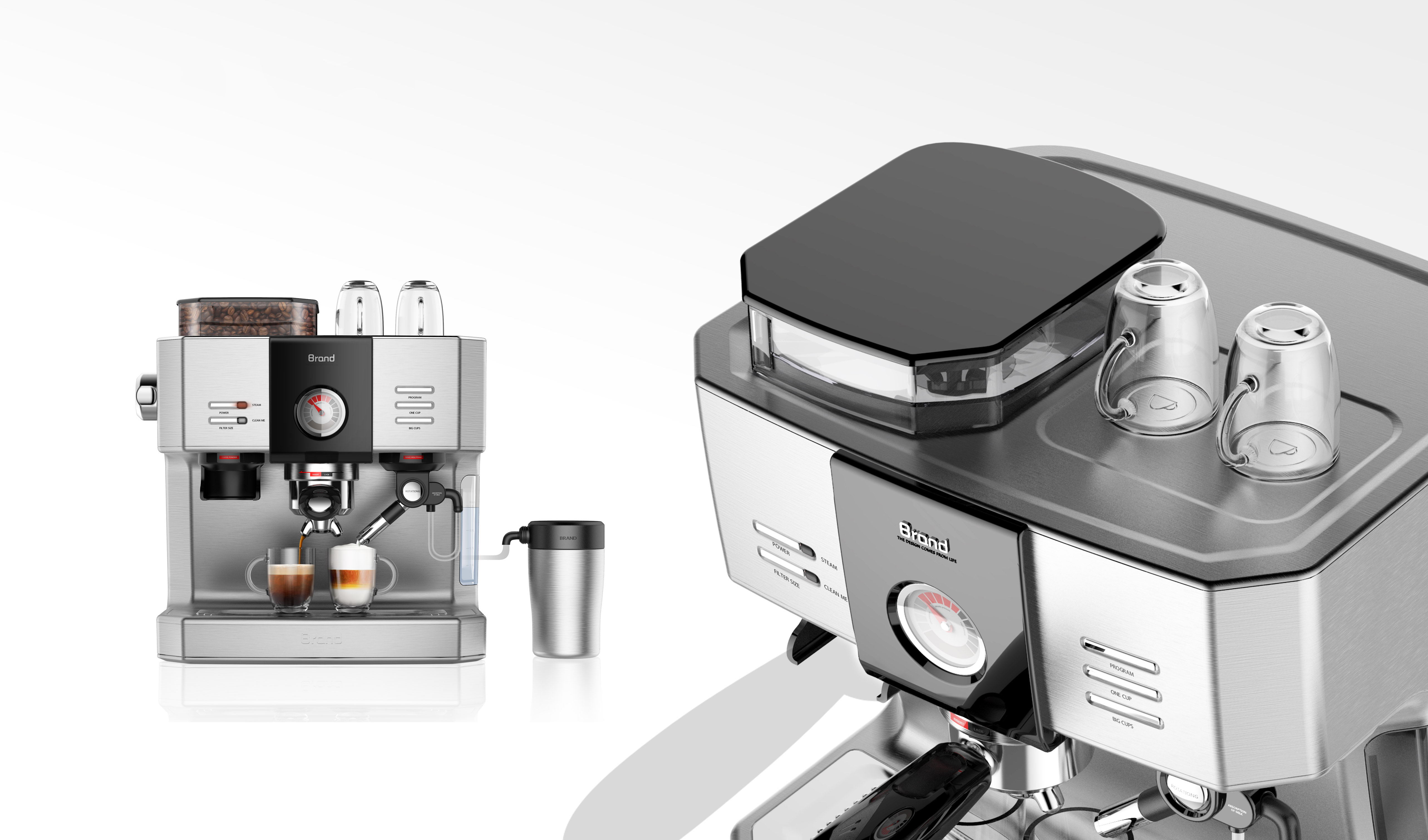 industrial design，product design，small home appliances，Kitchen appliances，Coffee machine，