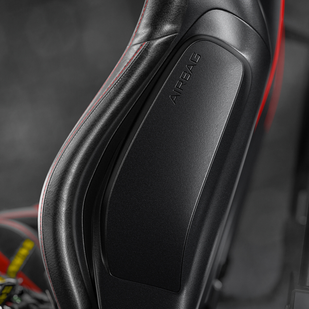 auto parts，Recaro Seats，3D model，Racing seat，