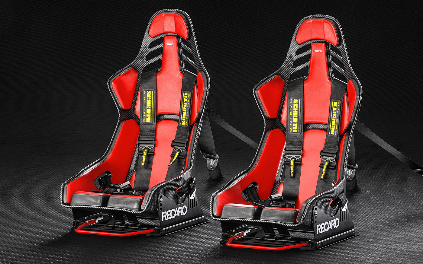 auto parts，Recaro Seats，3D model，Racing seat，