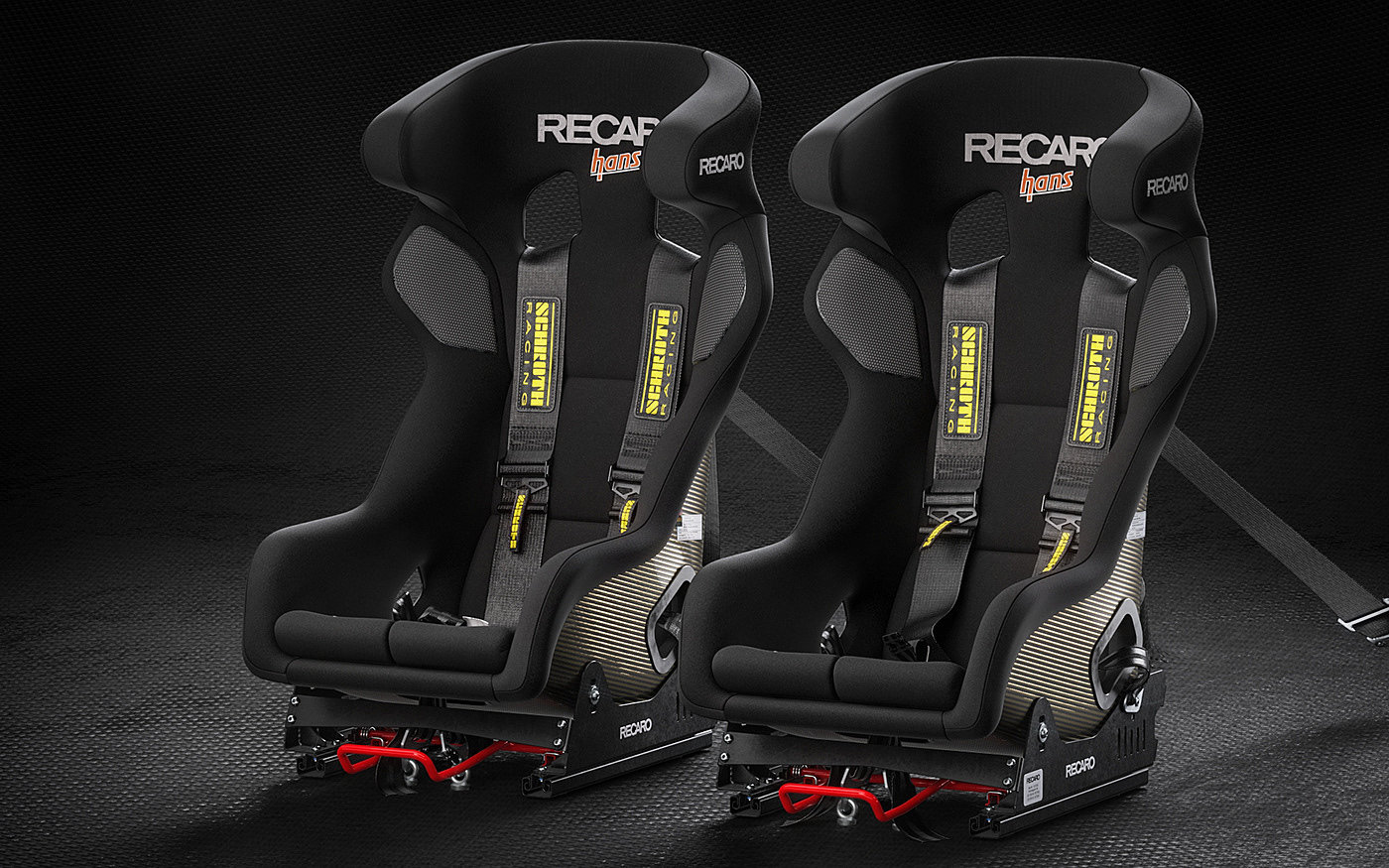 auto parts，Recaro Seats，3D model，Racing seat，