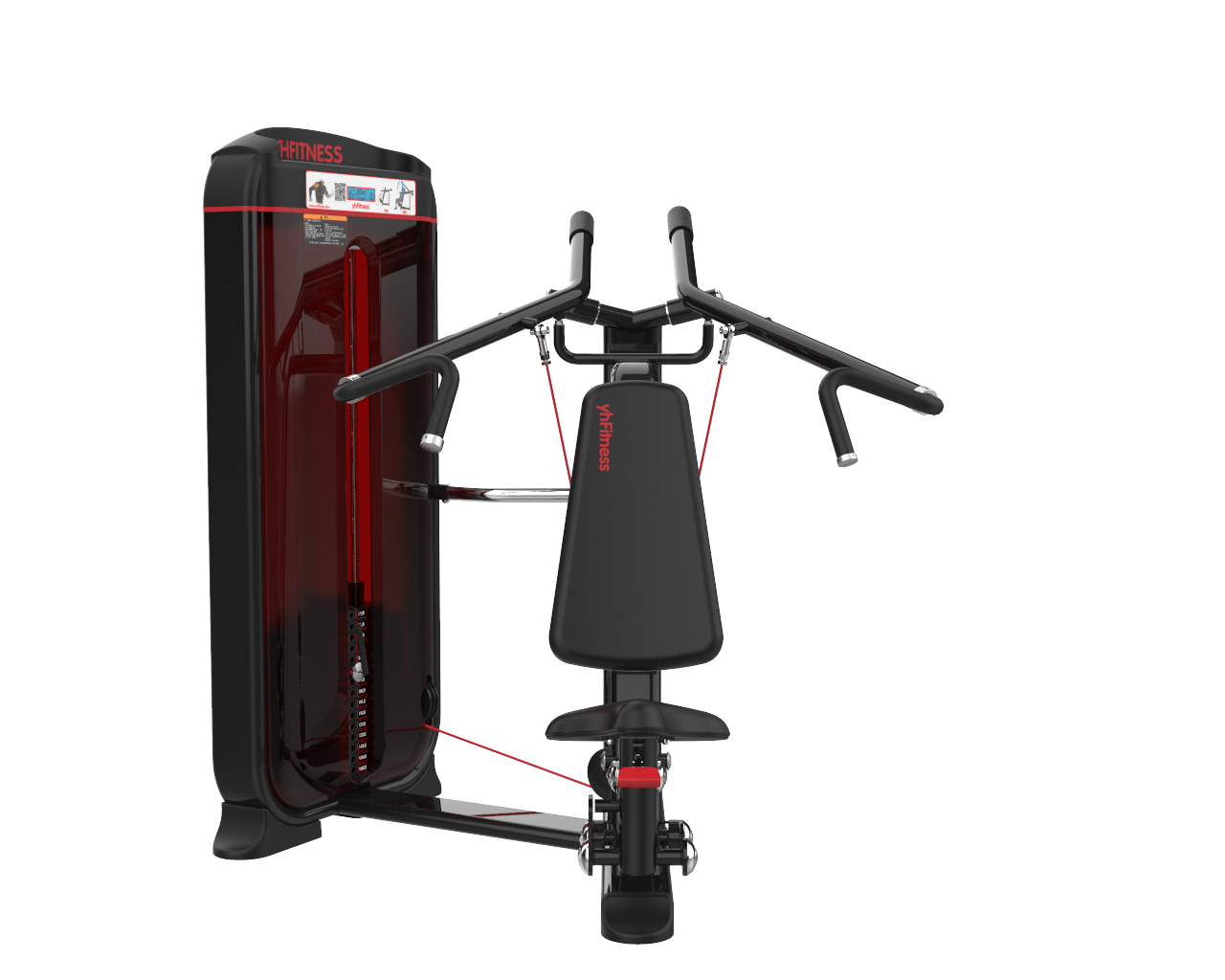 Yu He design，Yuhe fitness equipment design，Sports equipment design，Commercial fitness equipment，Shoulder Press ，