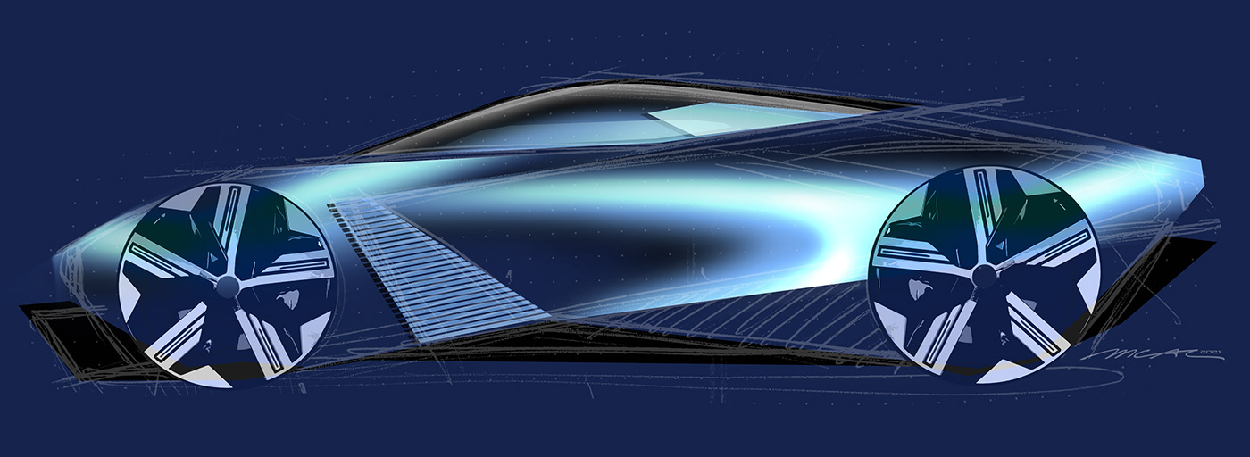 vehicle，automobile，conceptual design，Hand drawn，
