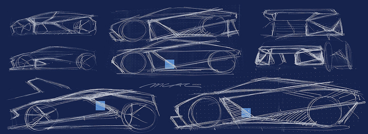 vehicle，automobile，conceptual design，Hand drawn，
