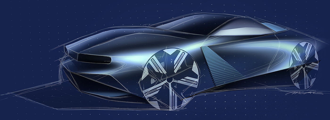 vehicle，automobile，conceptual design，Hand drawn，