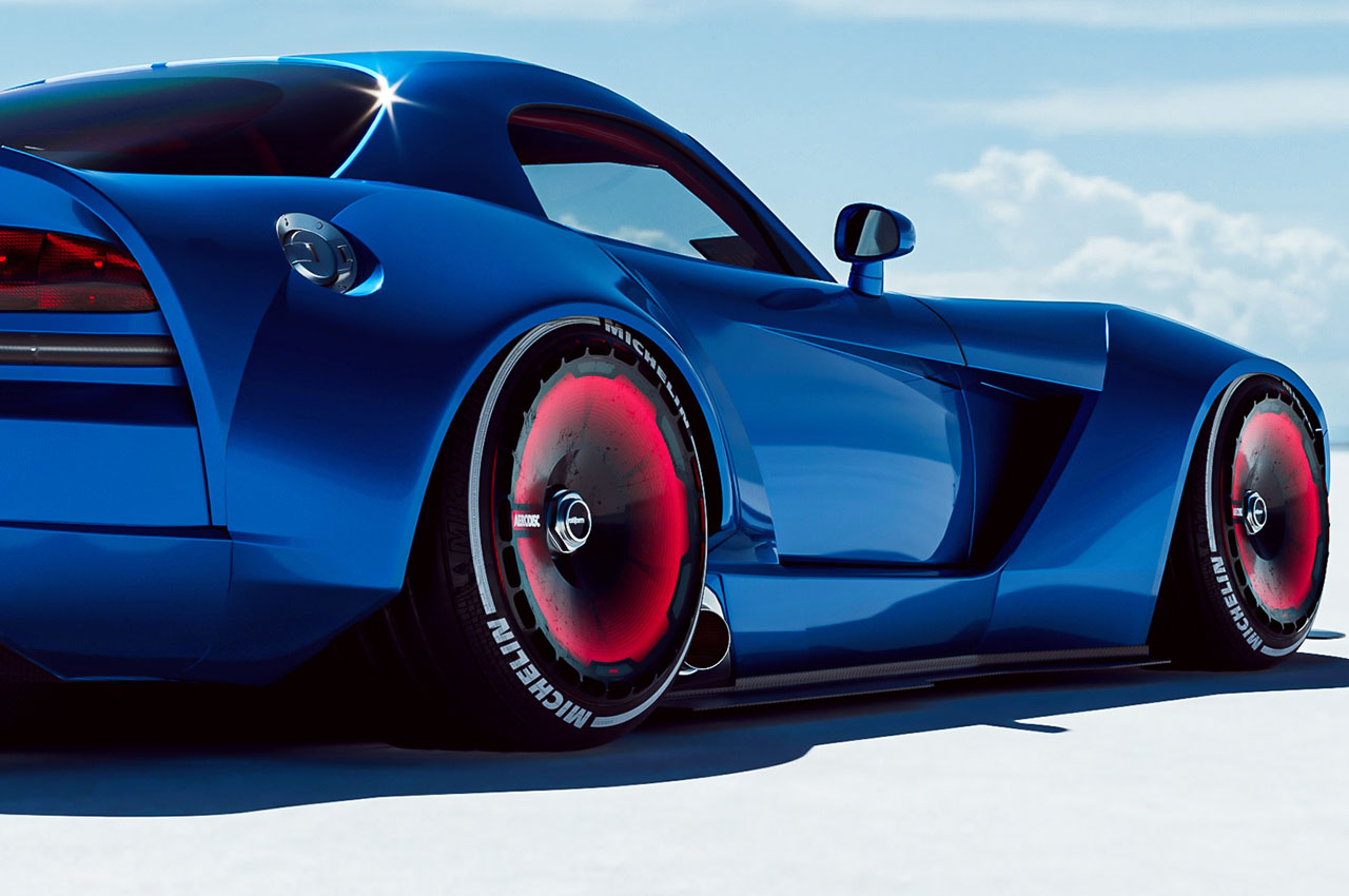 Sports car，blue，Red interior，