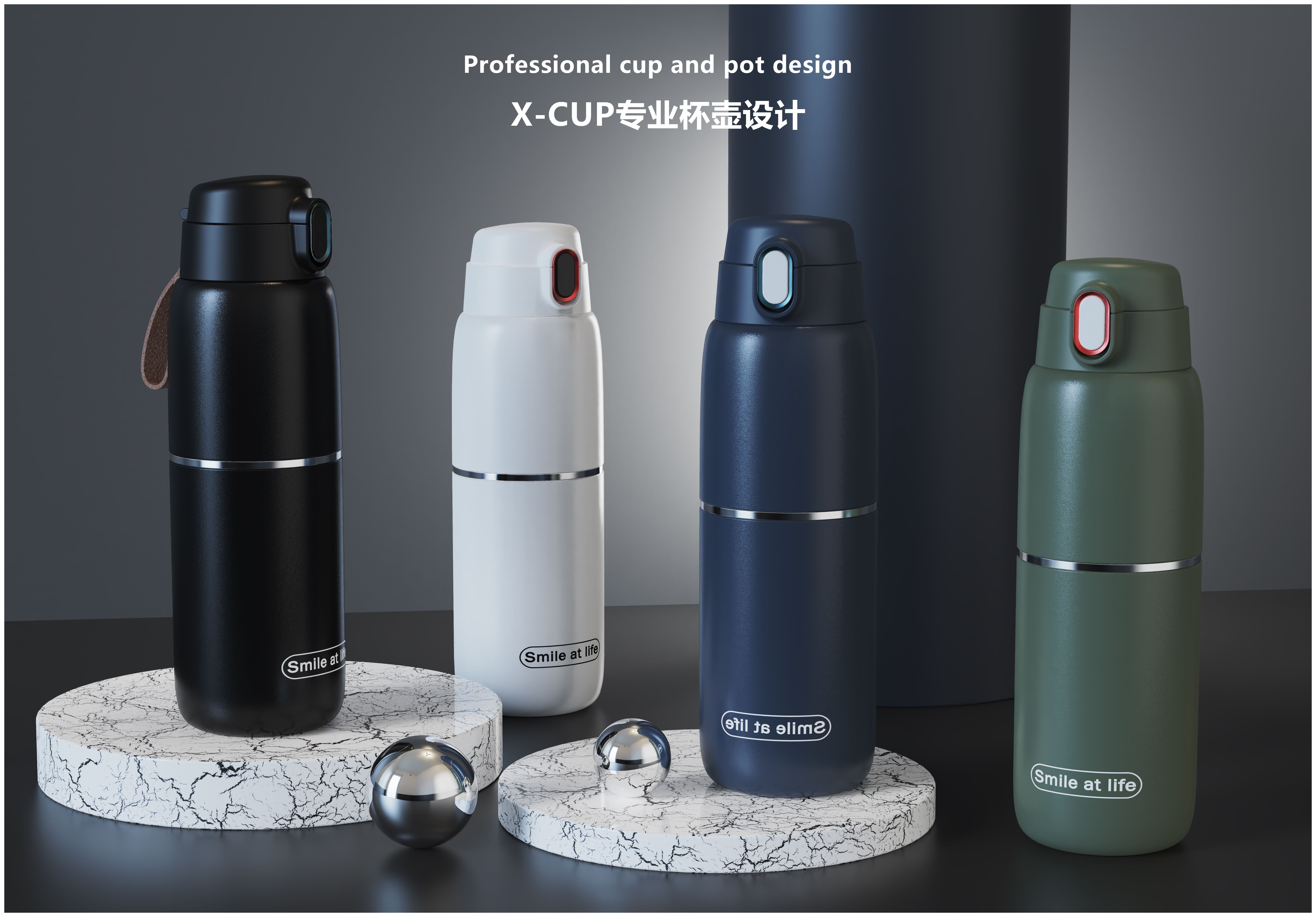 vacuum cup，Double drink，