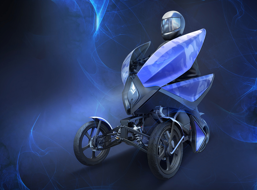 motorcycle，concept，Round，insect，