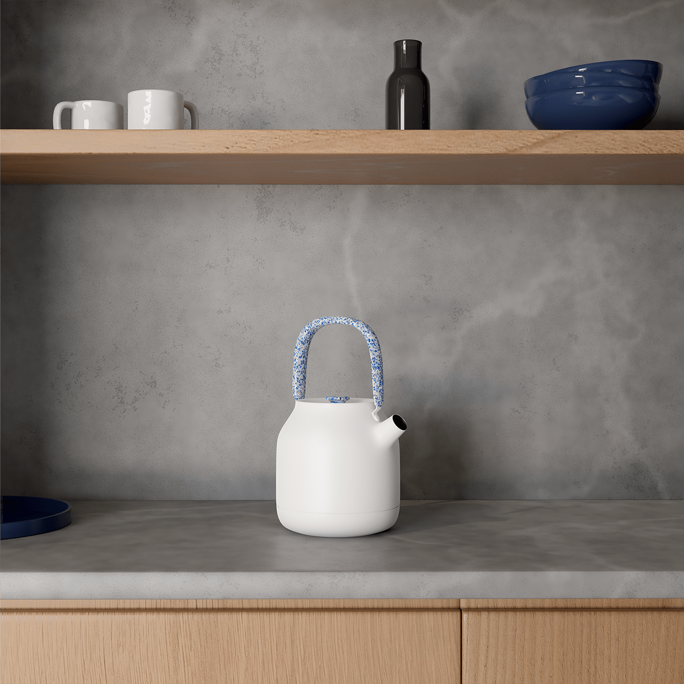 Electric kettle，beautiful，3D modeling，