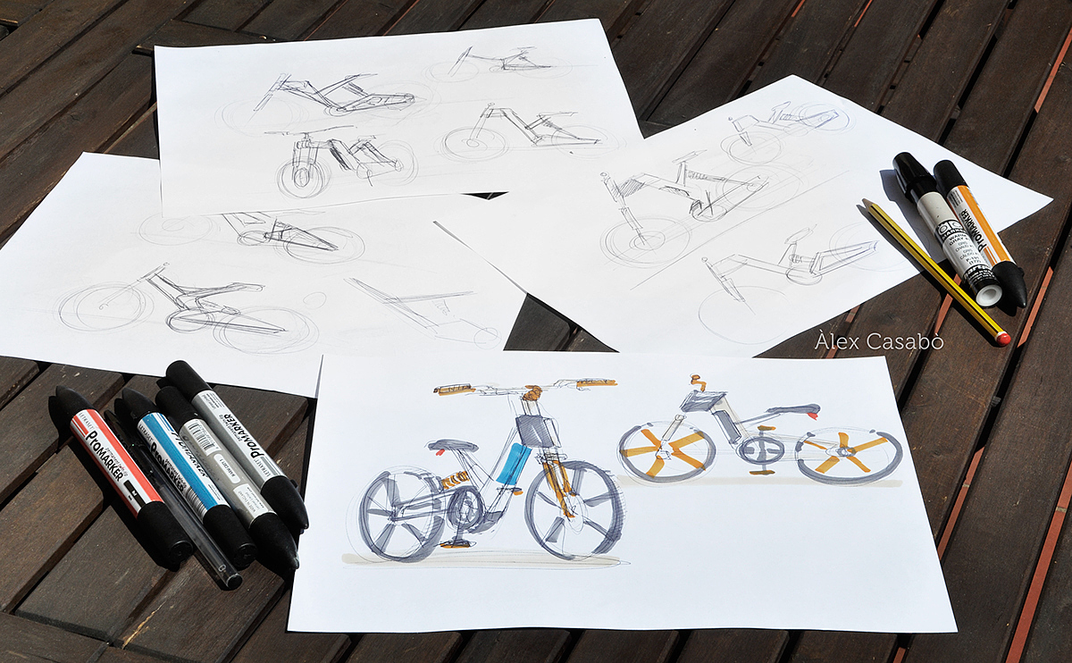 Electric bicycle，Ultralight，concept，practical，