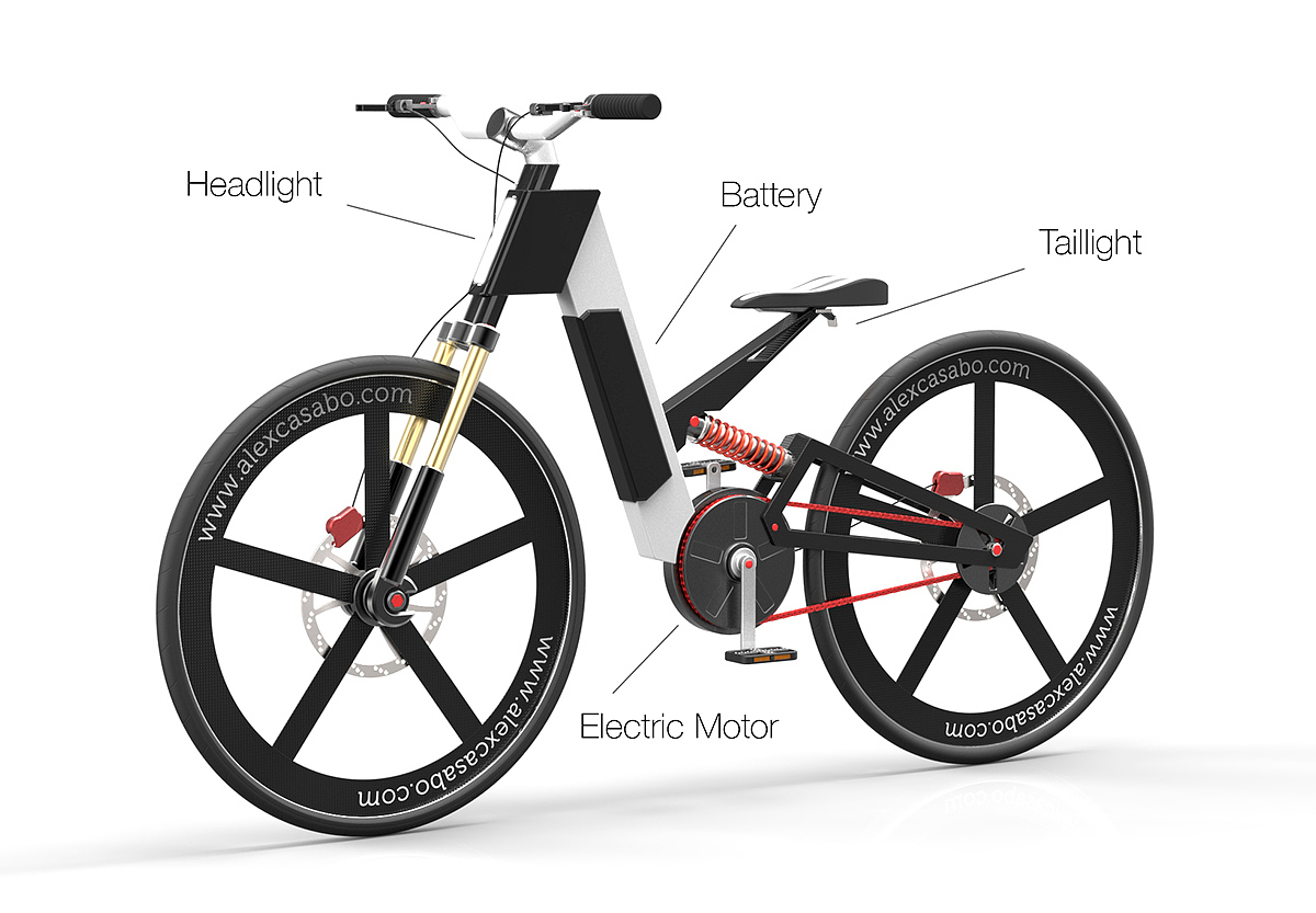 Electric bicycle，Ultralight，concept，practical，