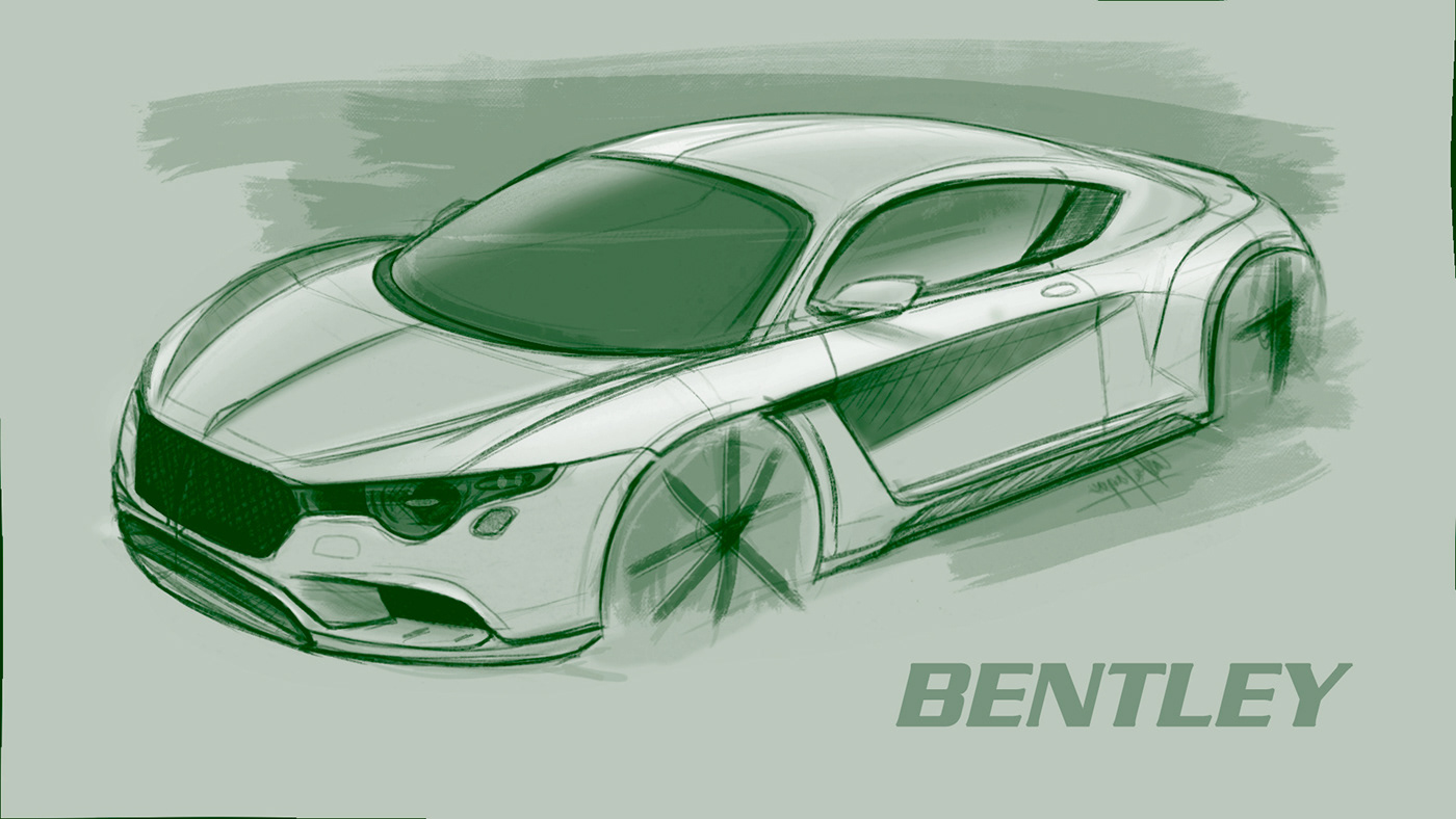 automobile，Hand drawn，sketch，