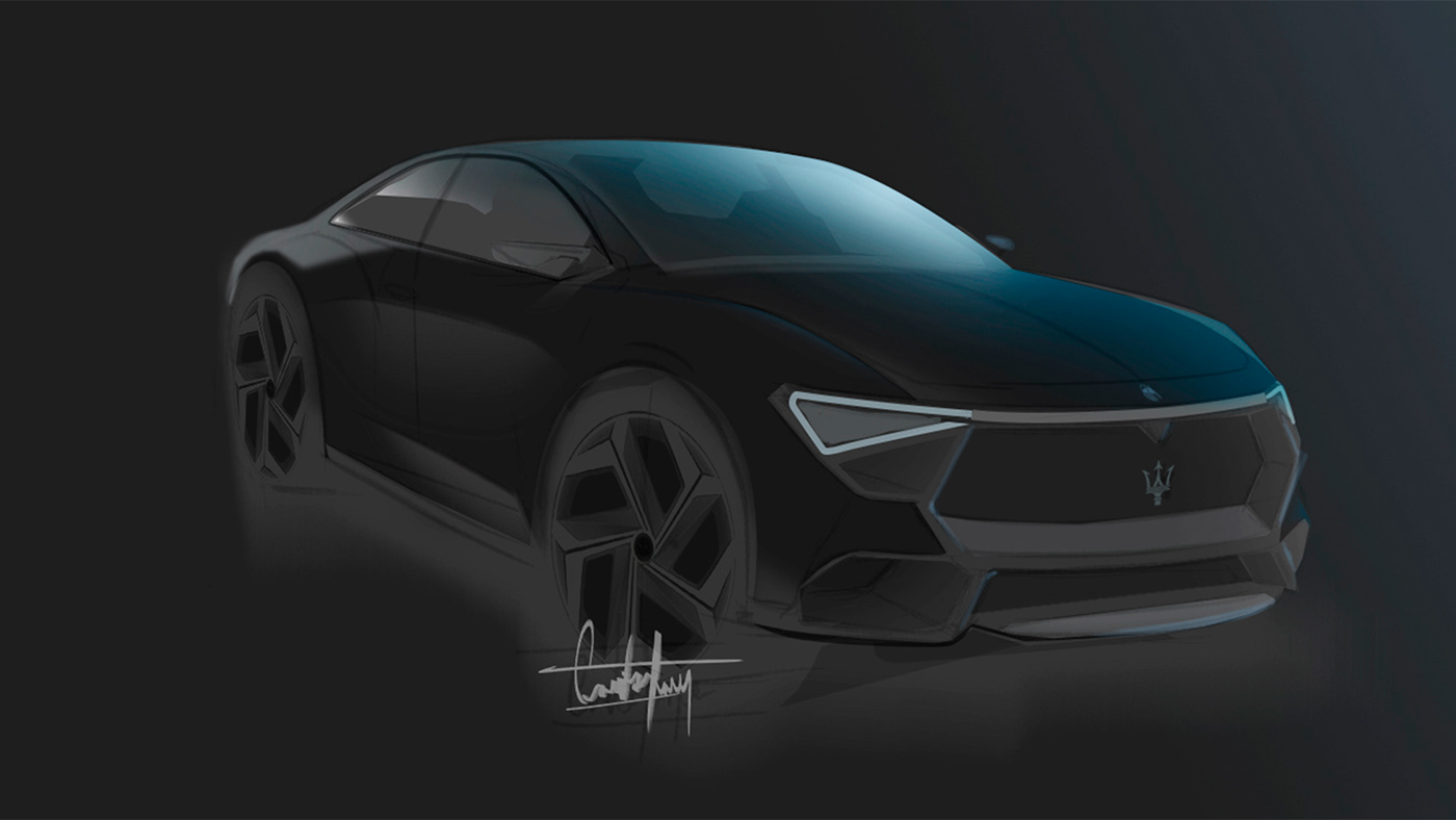 automobile，Hand drawn，sketch，