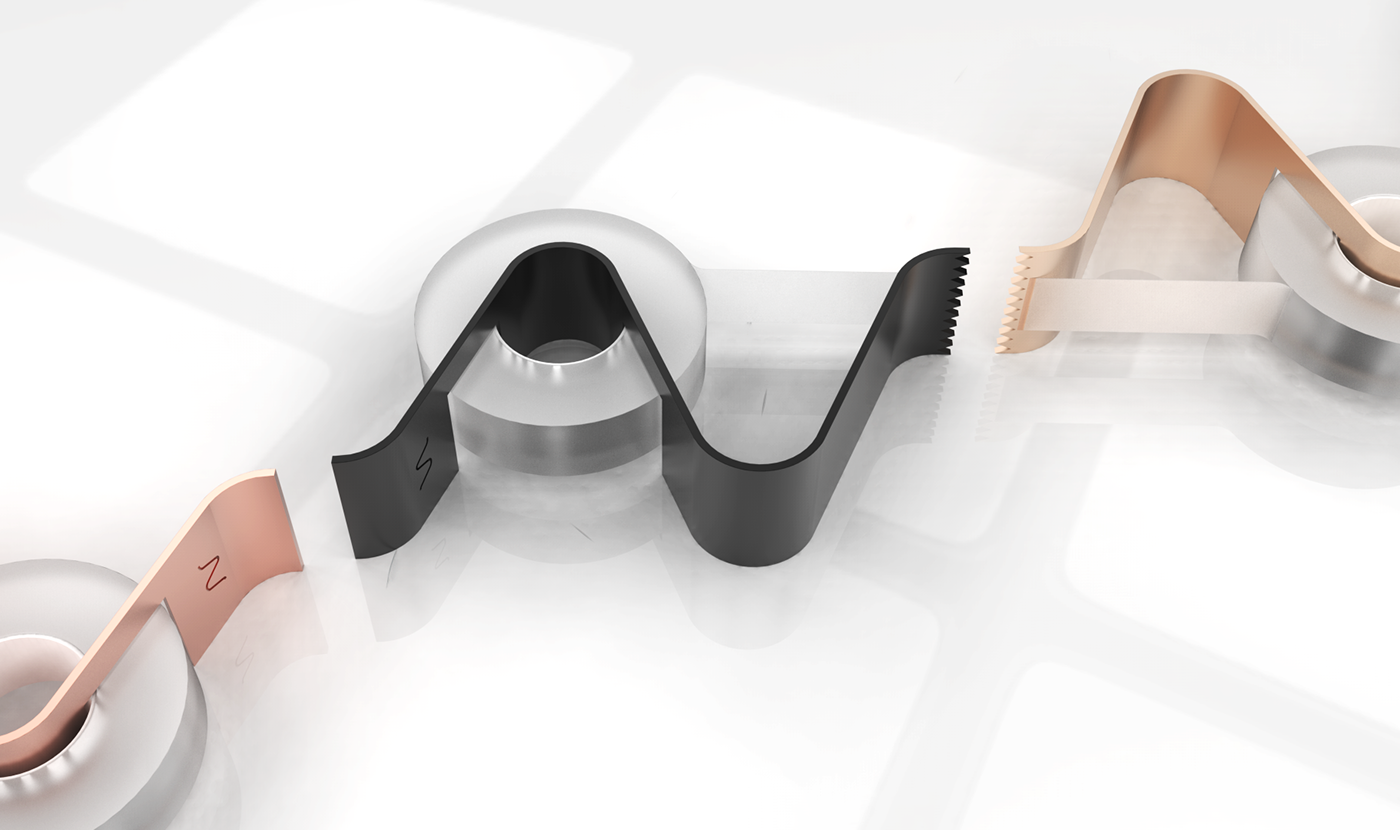 black and white，Anodizing treatment，adhesive tape，Office products，