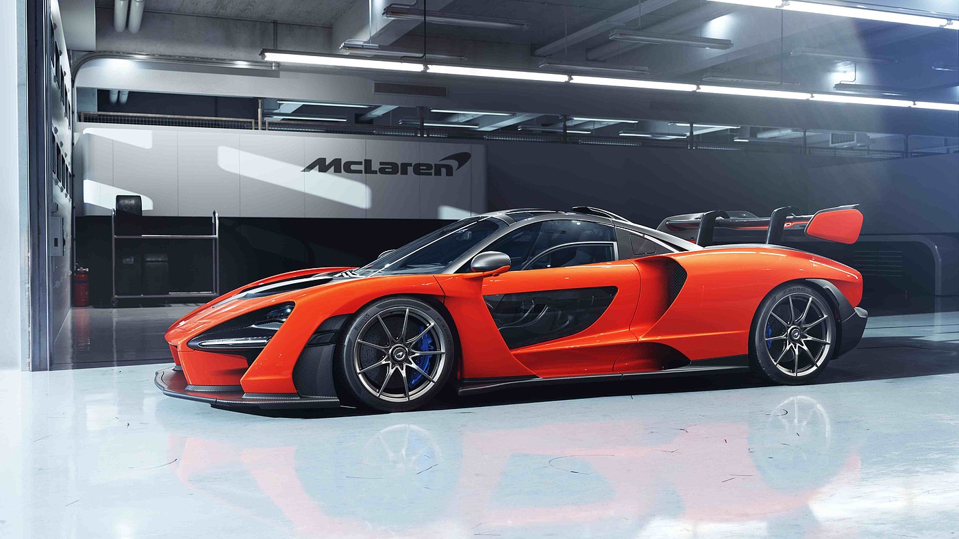 mclaren，Senna，红色，酷炫，