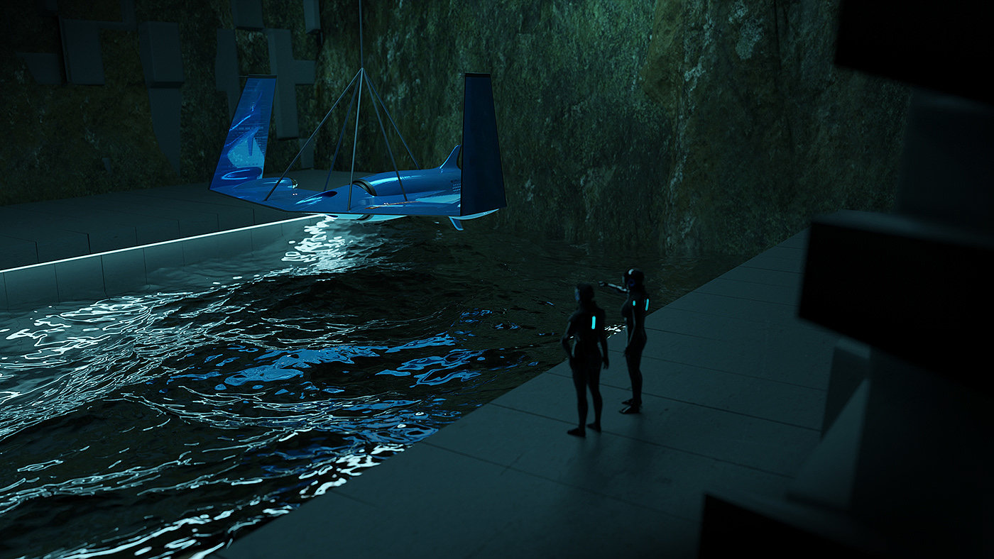 Sang Won Lee，Water plane，Render，3d，