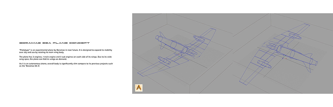 Sang Won Lee，Water plane，Render，3d，