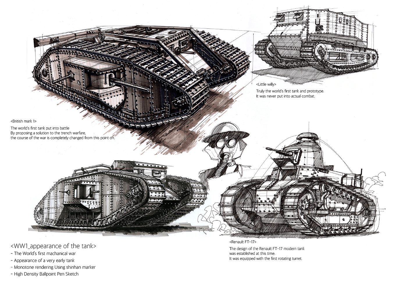 草图，sanghyeon jeong，重型车，手稿，手绘稿，