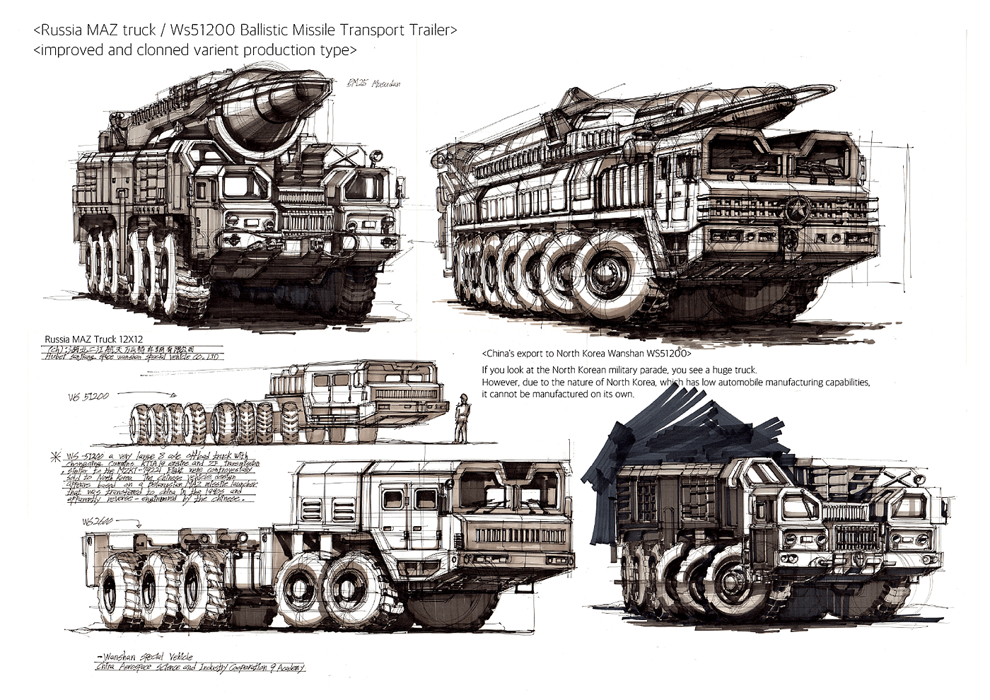 草图，sanghyeon jeong，重型车，手稿，手绘稿，