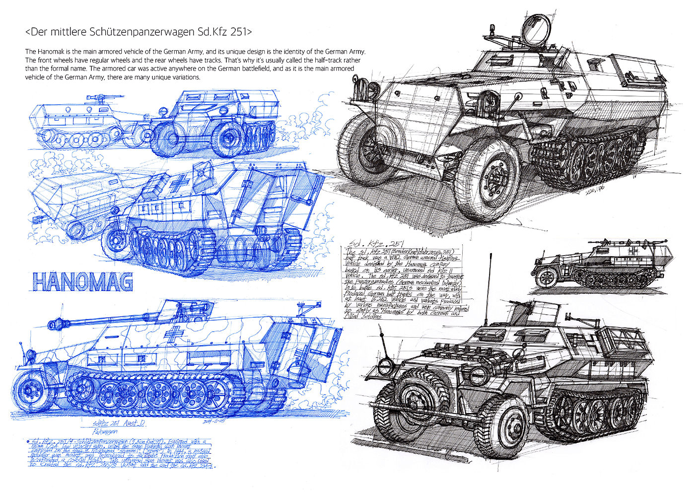 草图，sanghyeon jeong，重型车，手稿，手绘稿，