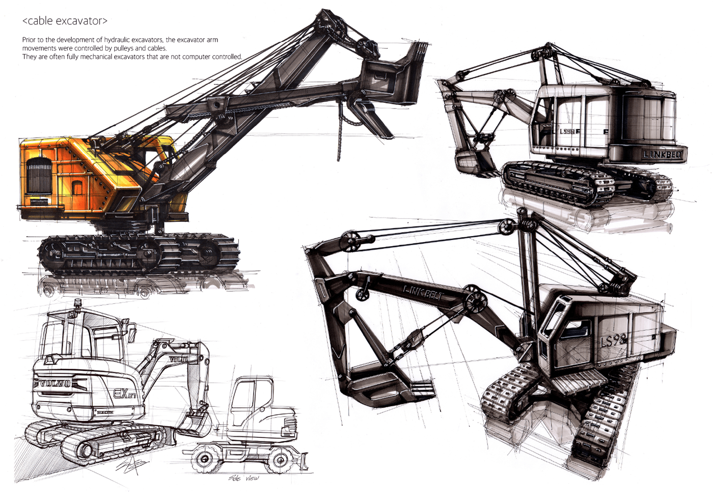 sketch，Sanghyeon jeong，Heavy vehicle，manuscript，Hand drawn manuscript，