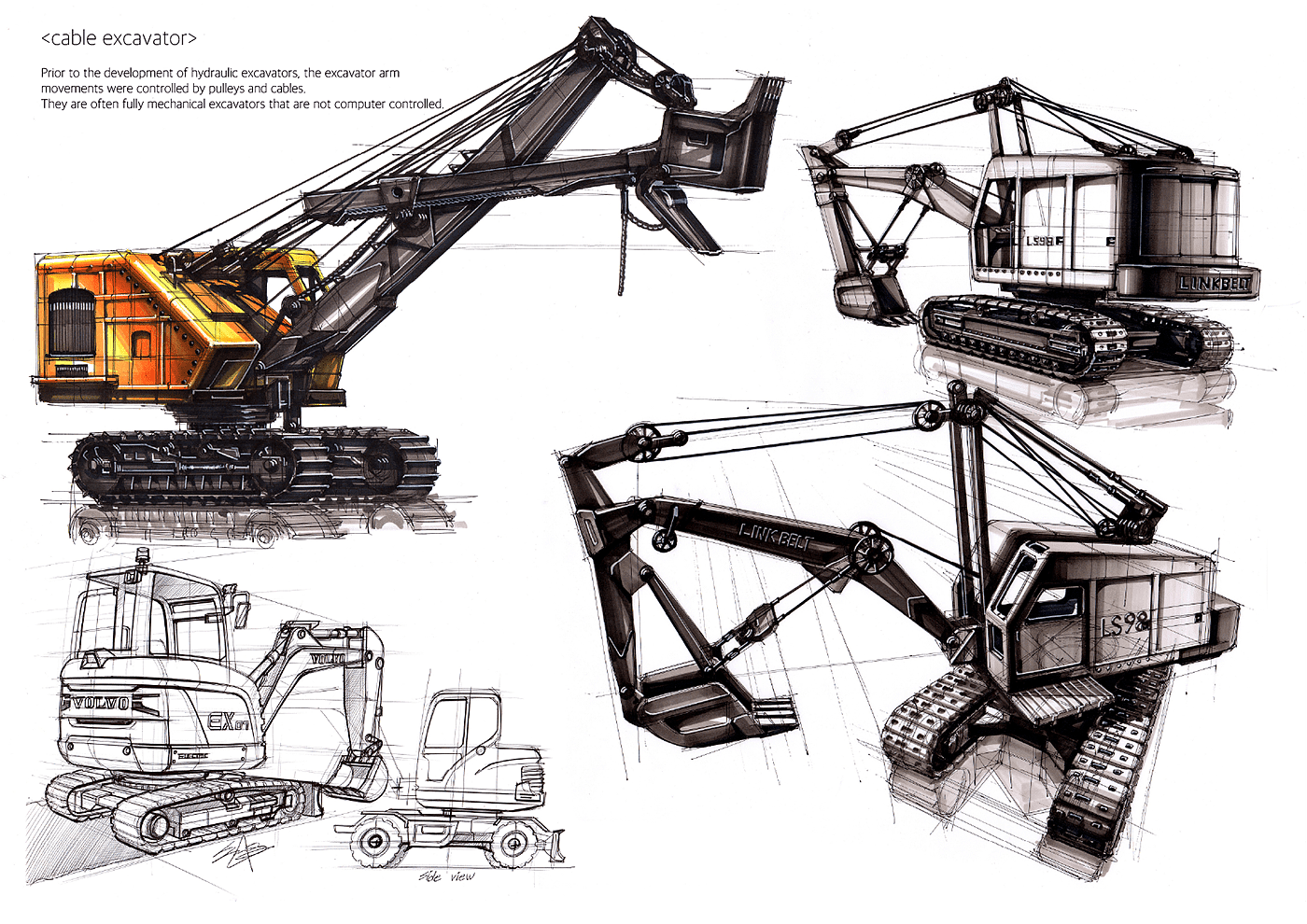 sketch，Sanghyeon jeong，Heavy vehicle，manuscript，Hand drawn manuscript，