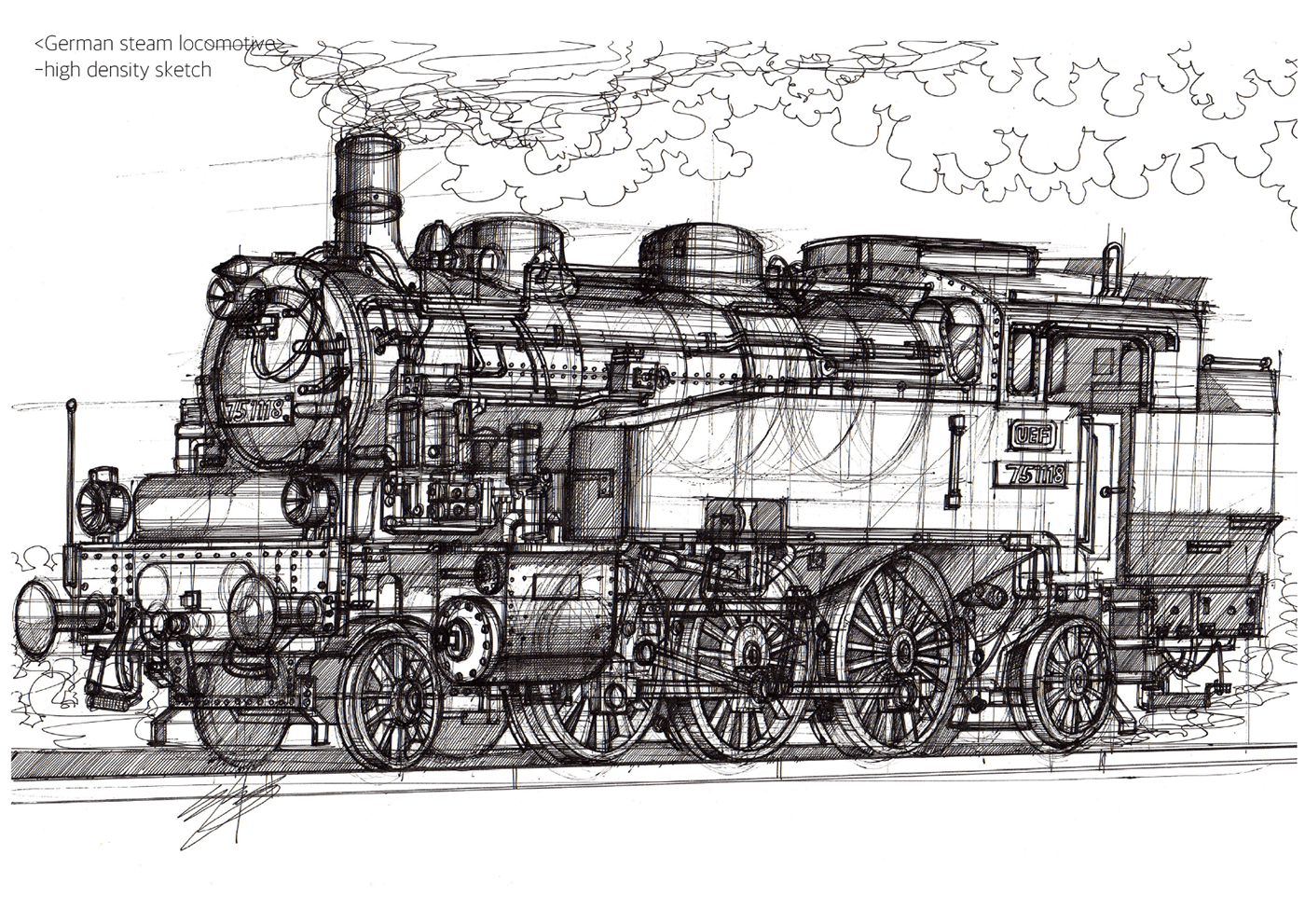 sketch，Sanghyeon jeong，Heavy vehicle，manuscript，Hand drawn manuscript，