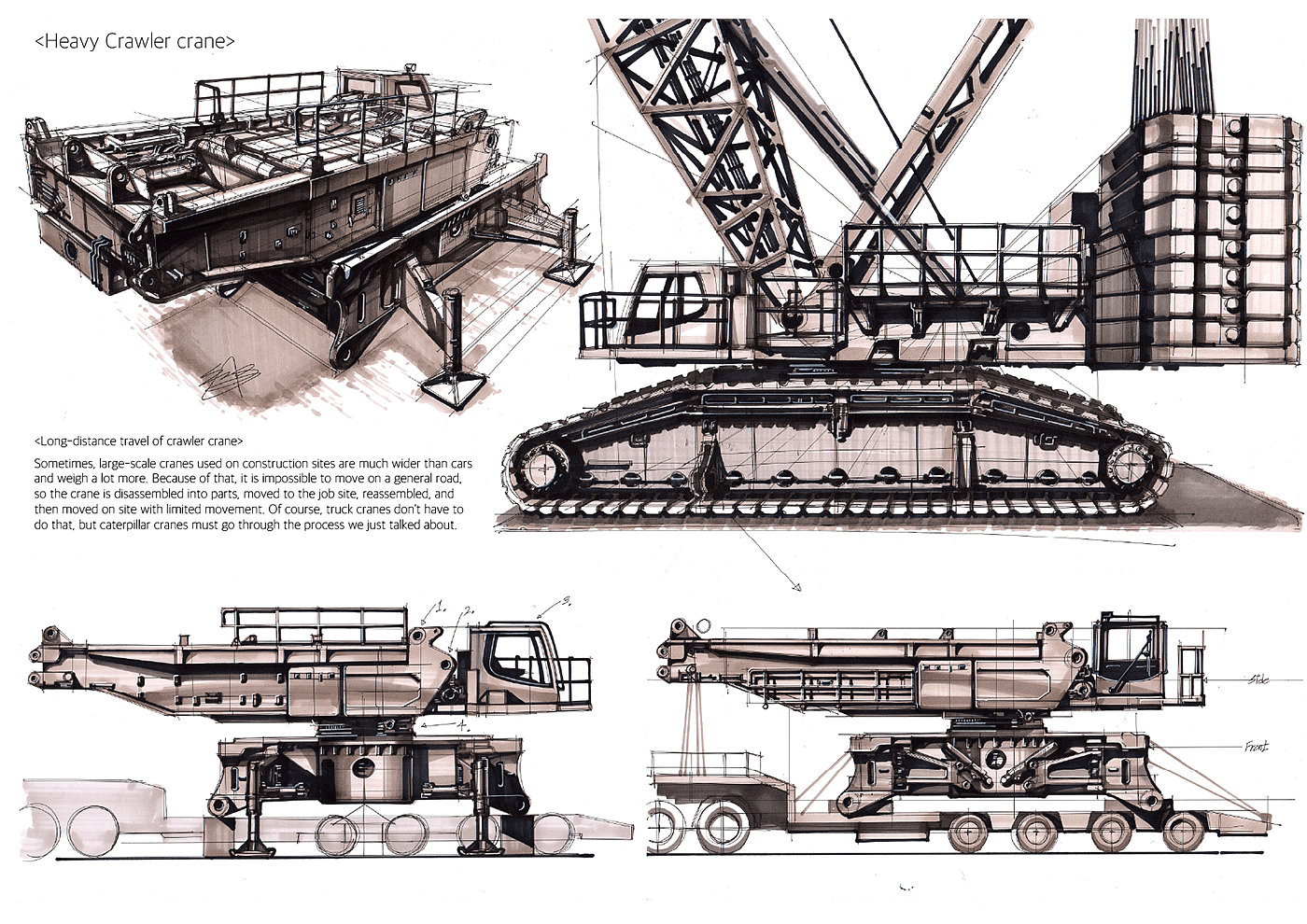 sketch，Sanghyeon jeong，Heavy vehicle，manuscript，Hand drawn manuscript，