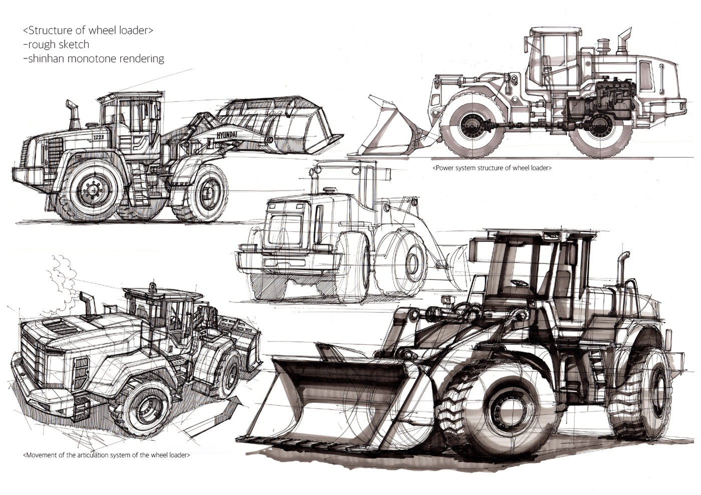 sketch，Sanghyeon jeong，Heavy vehicle，manuscript，Hand drawn manuscript，