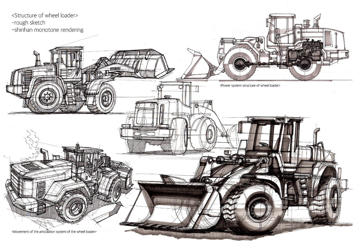 sketch，Sanghyeon jeong，Heavy vehicle，manuscript，Hand drawn manuscript，