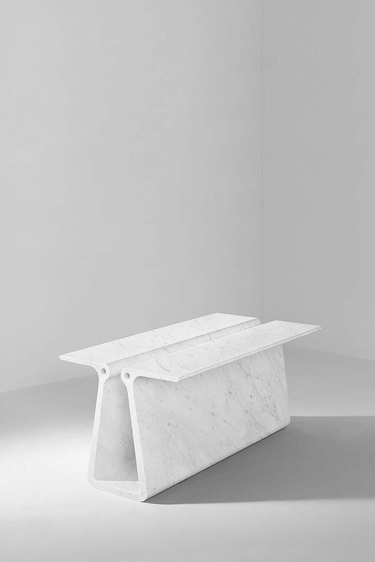Extruded Tables，Marble，Table，Marc Newson，