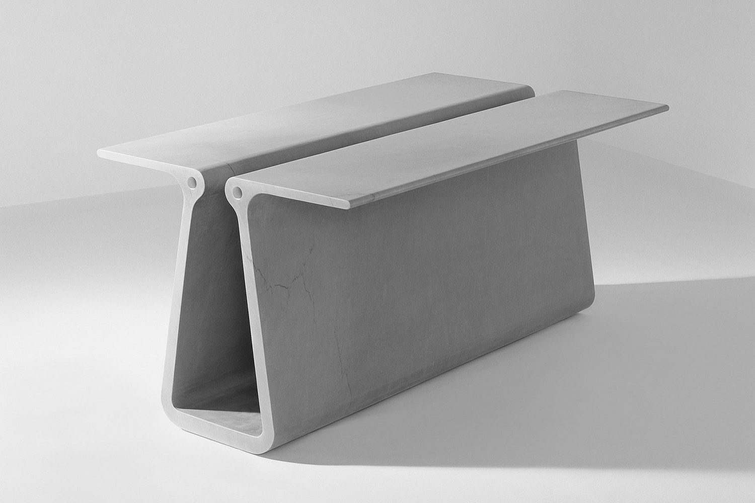 Extruded Tables，Marble，Table，Marc Newson，
