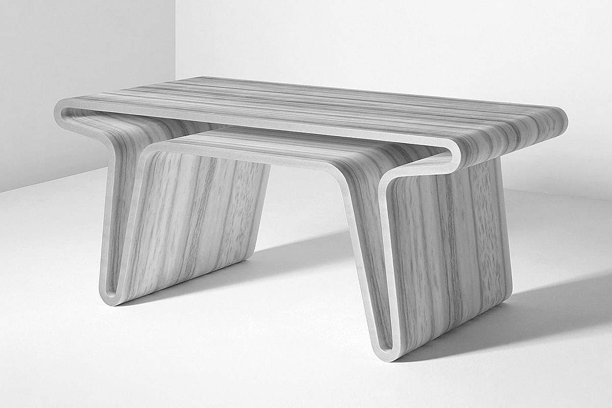 Extruded Tables，大理石，桌子，Marc Newson，