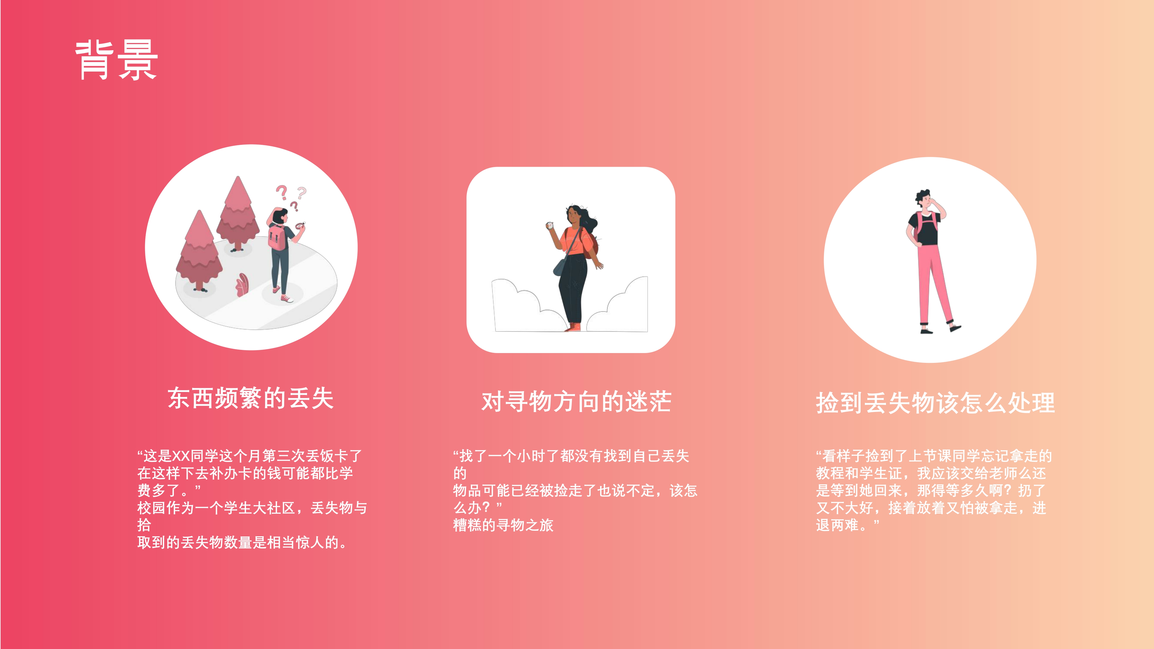 ui，Service design，conceptual design，Lost and Found，look for sth. lost，