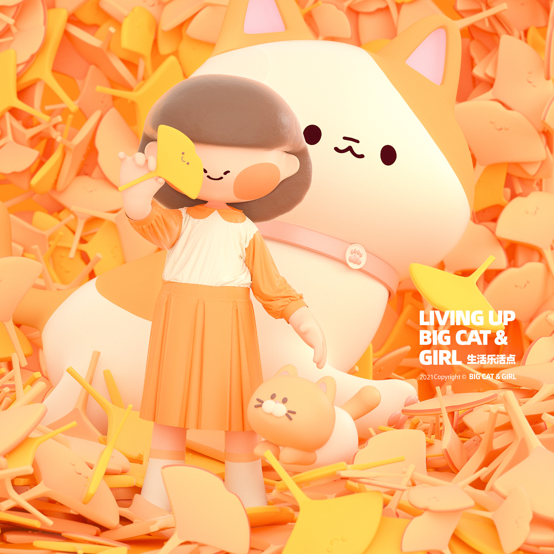 IP Design，Mascot design，Cartoon design，lovely，c4d，