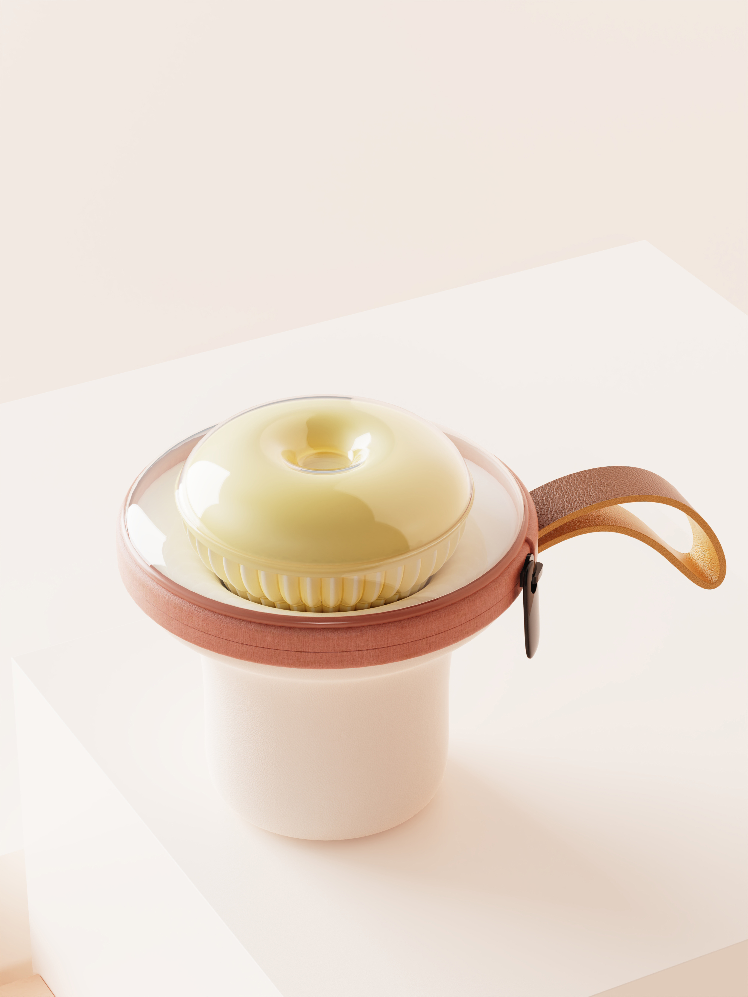 Tea set, doughnut, travel tea set，