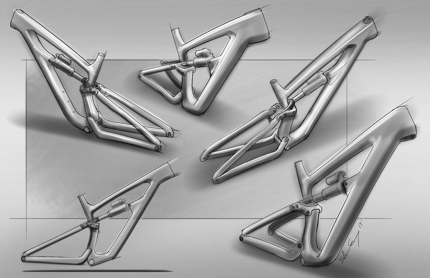 Bicycle，Mountain bike，carbon fibre，