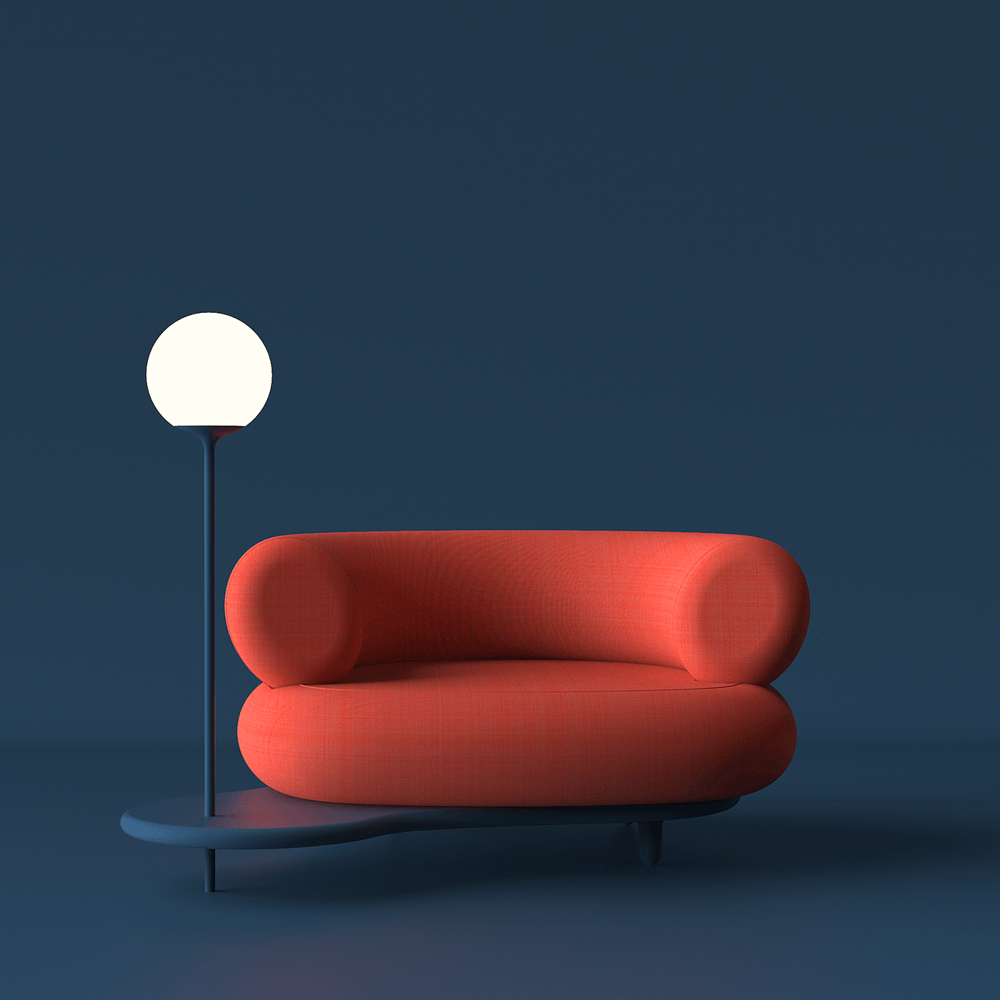 sofa，Reading lamp，chair，