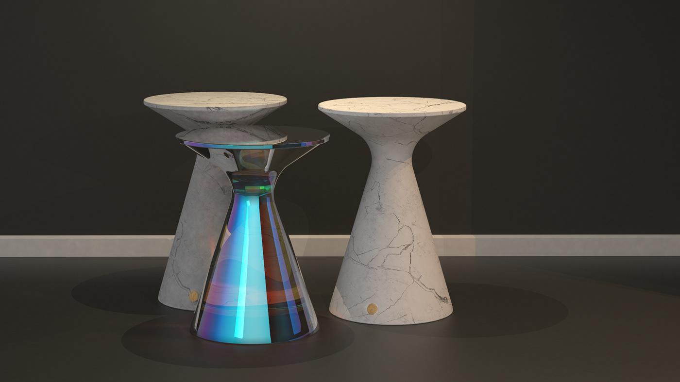 Marble，cloth，tea table，