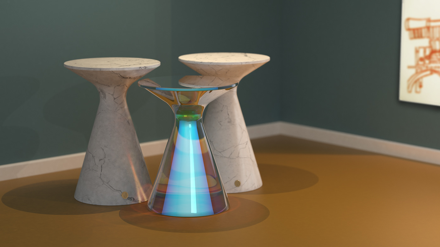 Marble，cloth，tea table，