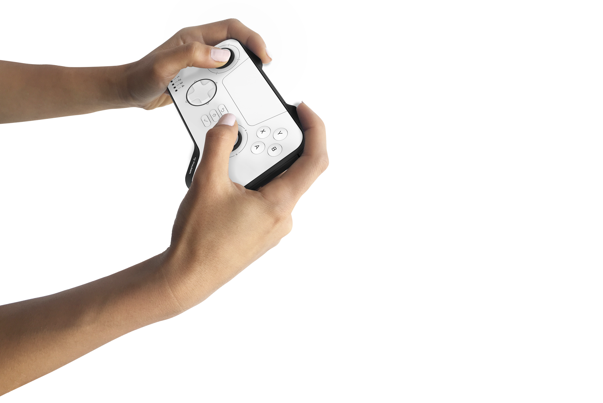 Game handle，surface treatment，playjam，black and white，