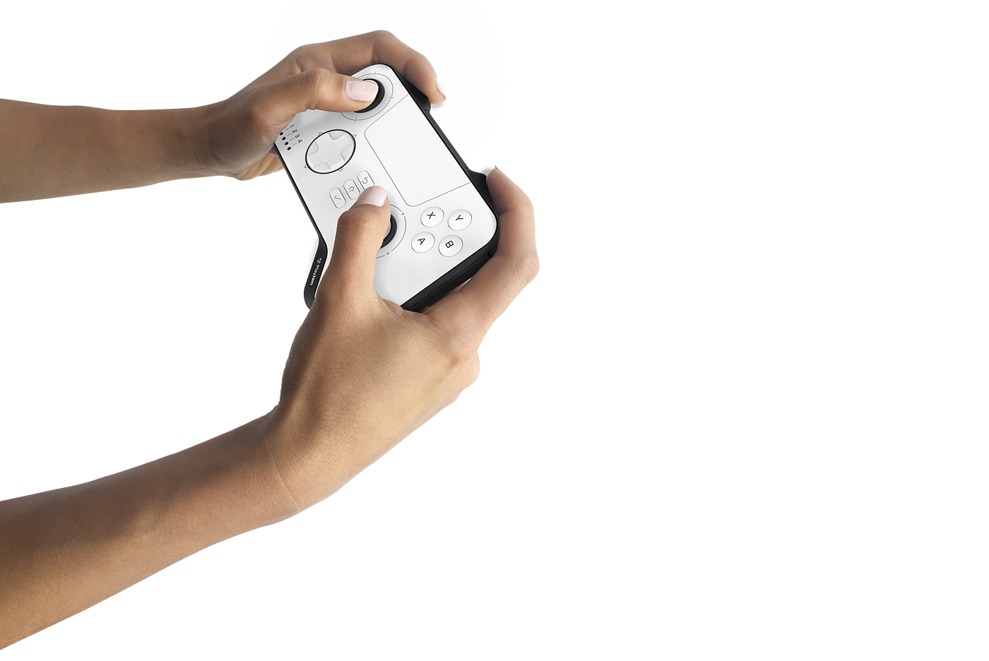 Game handle，surface treatment，playjam，black and white，