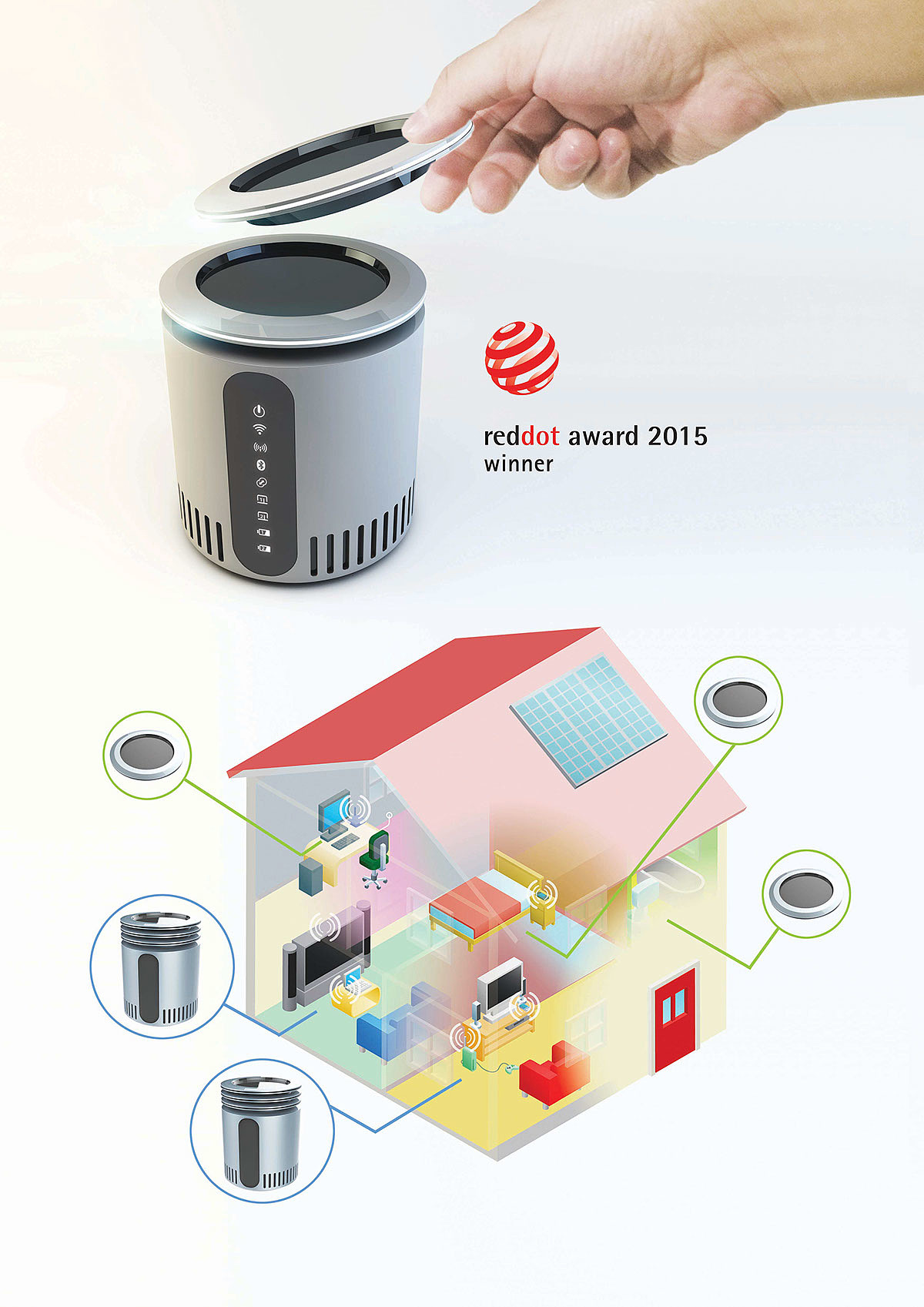 Halo S，Router，Digital，2015 red dot，