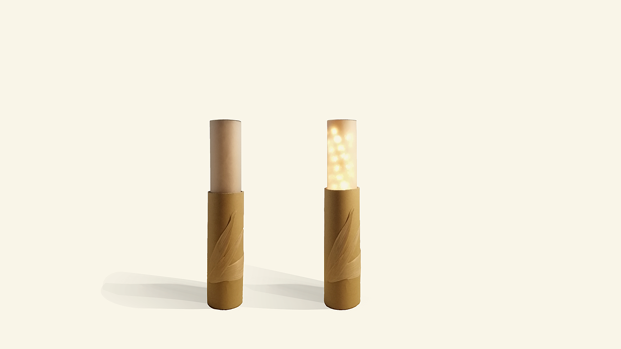 Paper material，lamp，
