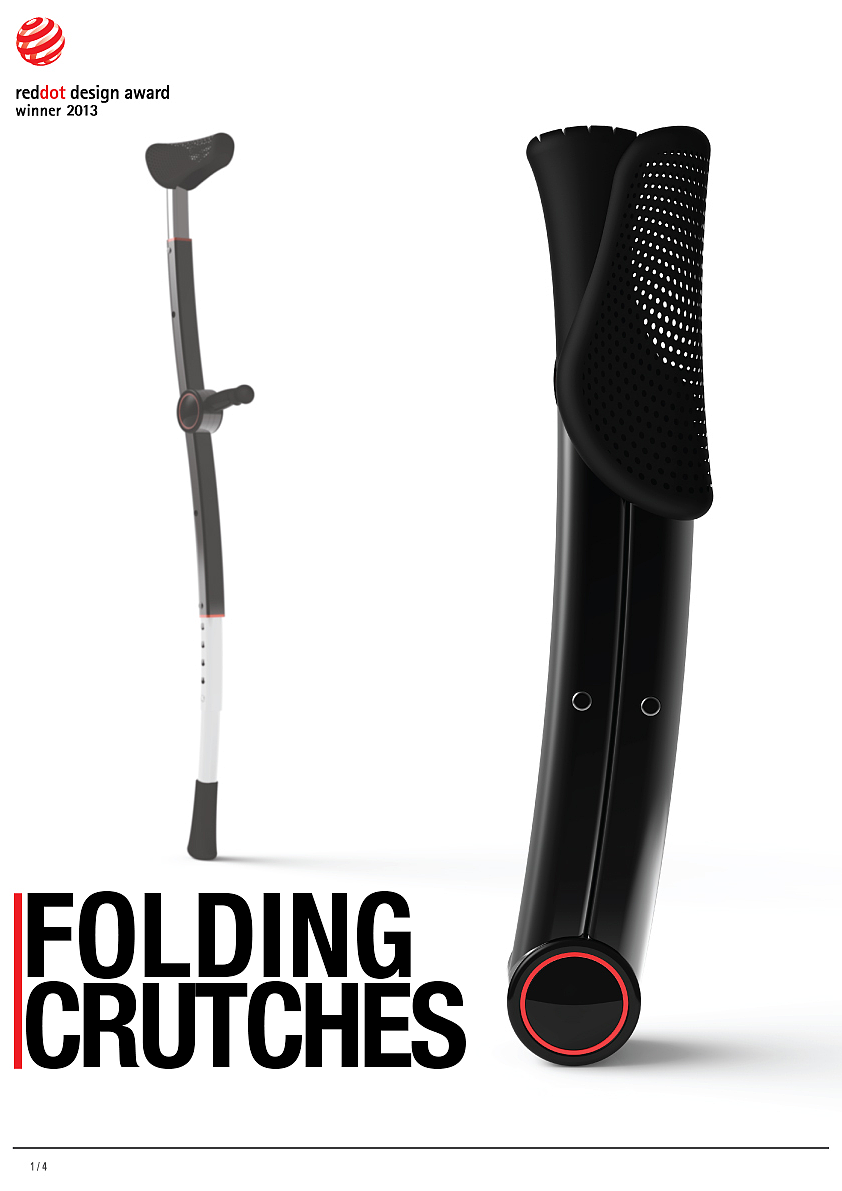 practical，a cane，fold，2013 red dot award，