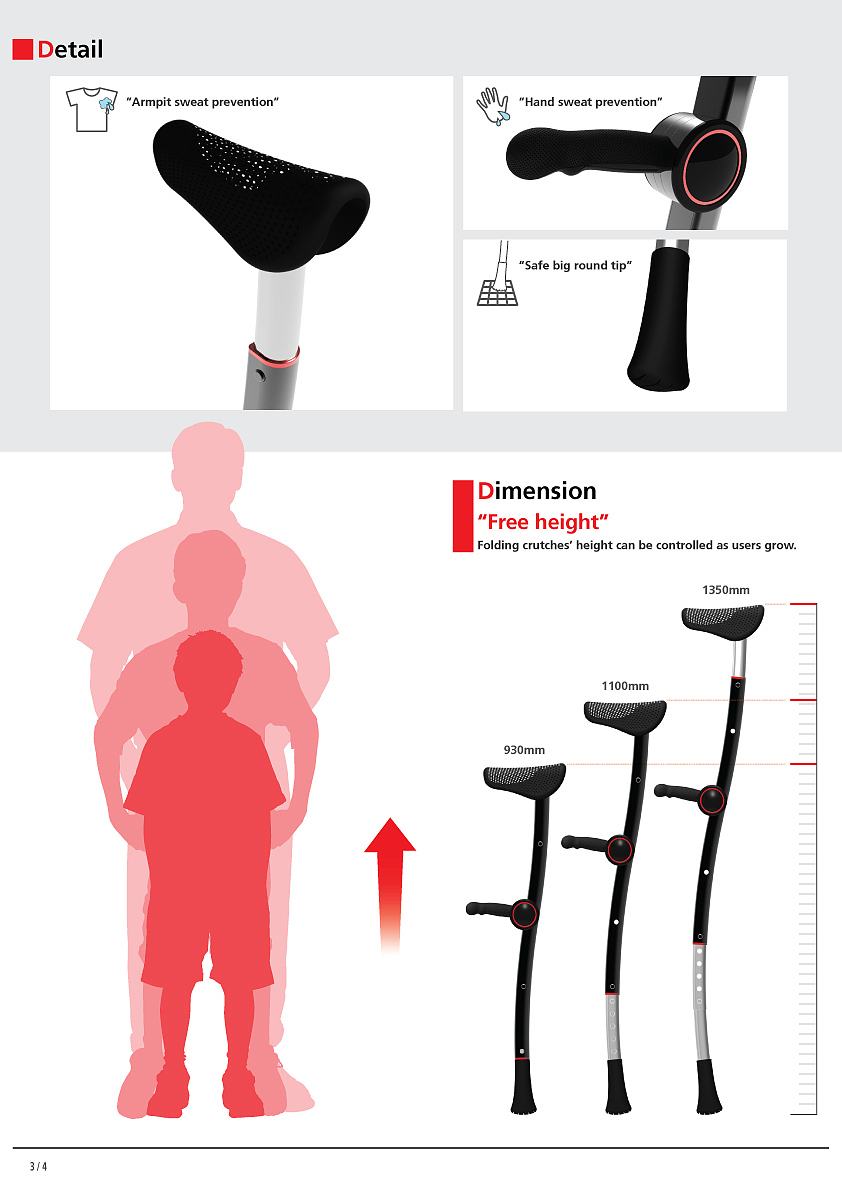 practical，a cane，fold，2013 red dot award，