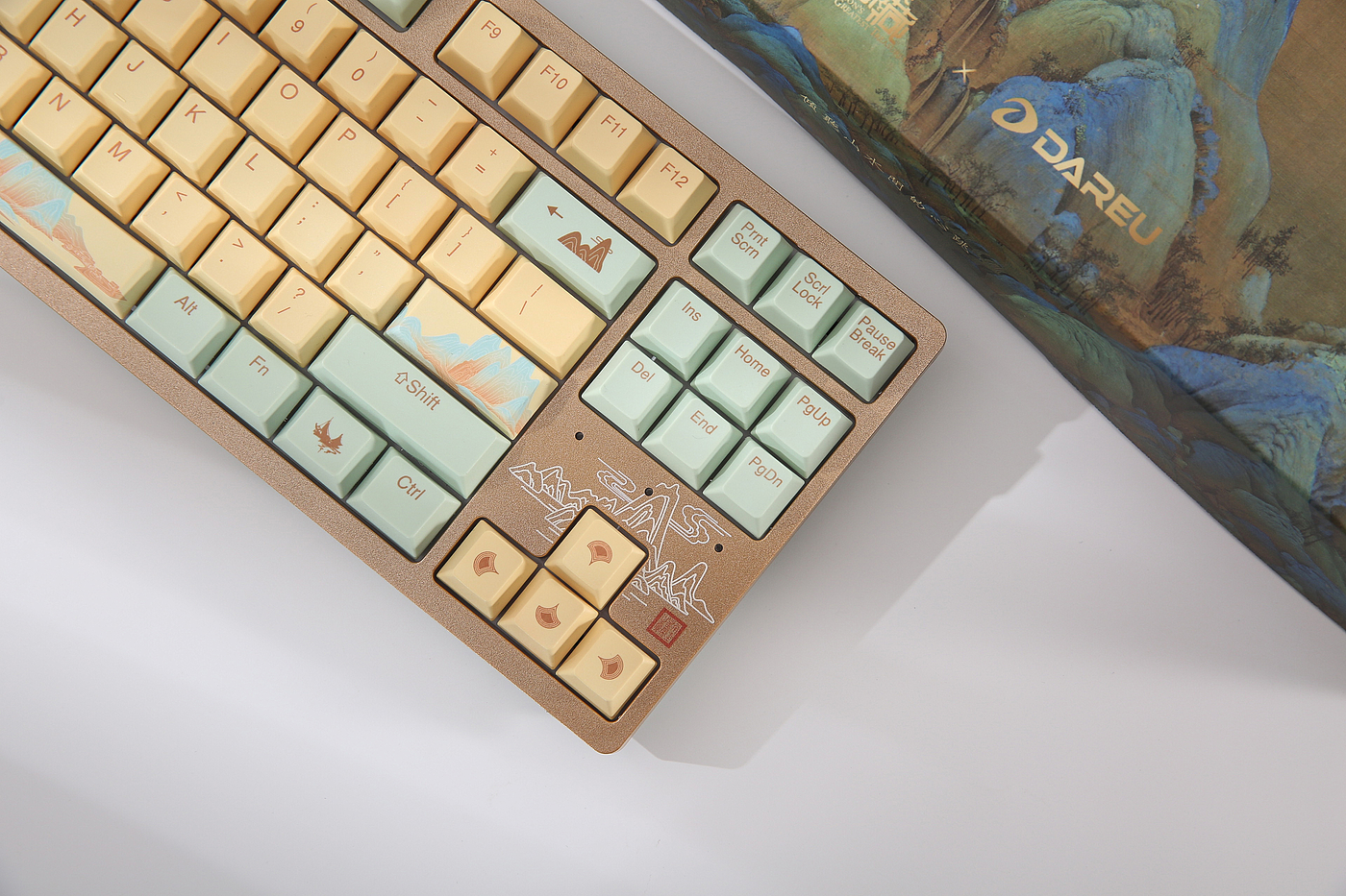 Daryou，Mechanical keyboard，Theme series，Retro，landscape，Ancient style，