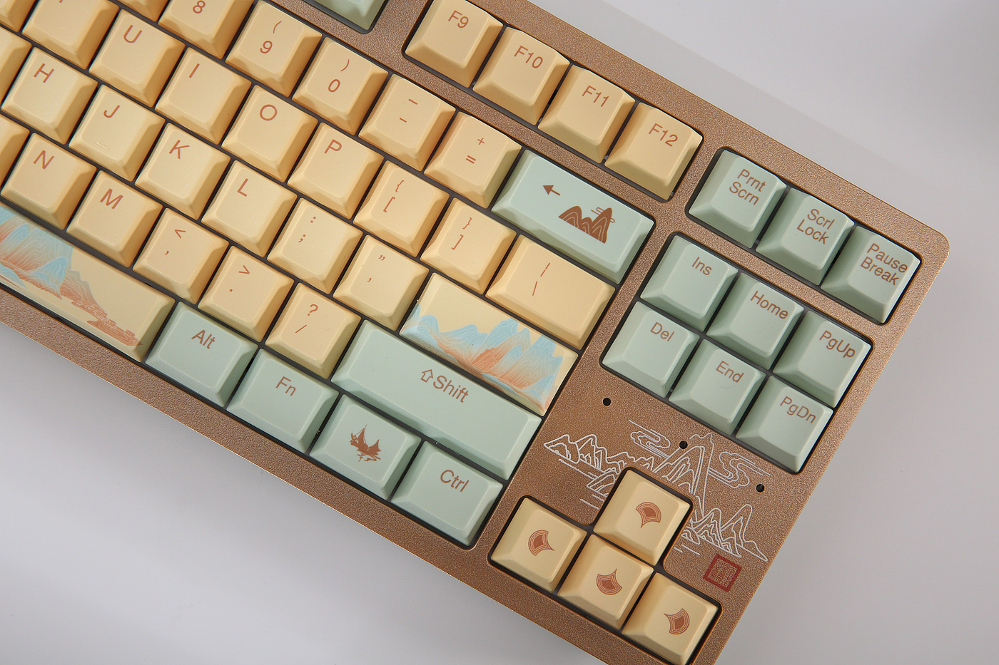 Daryou，Mechanical keyboard，Theme series，Retro，landscape，Ancient style，