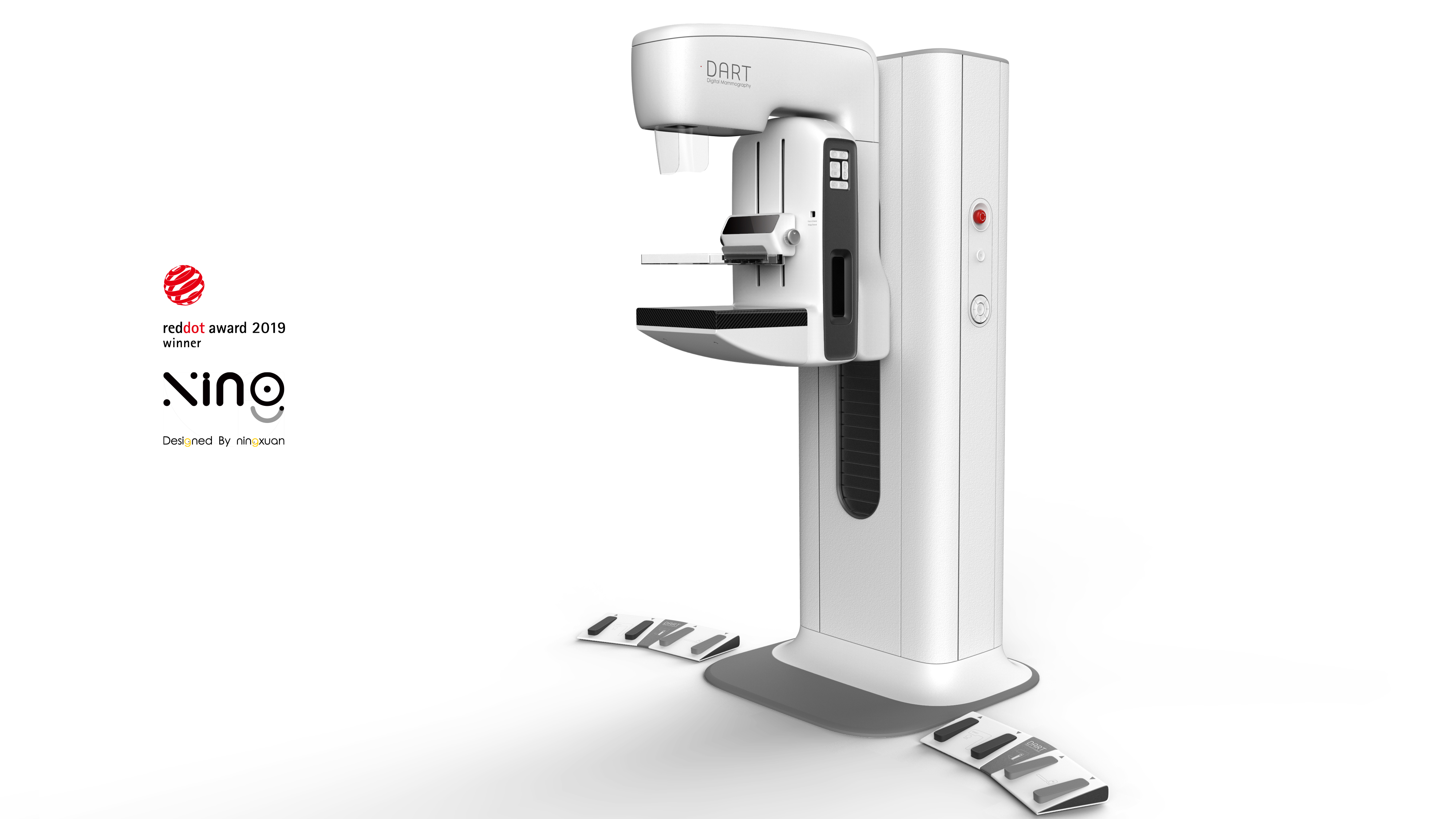 Breast X-ray diagnosis，medical apparatus and instruments，Appearance design，Structural design，Red dot award，
