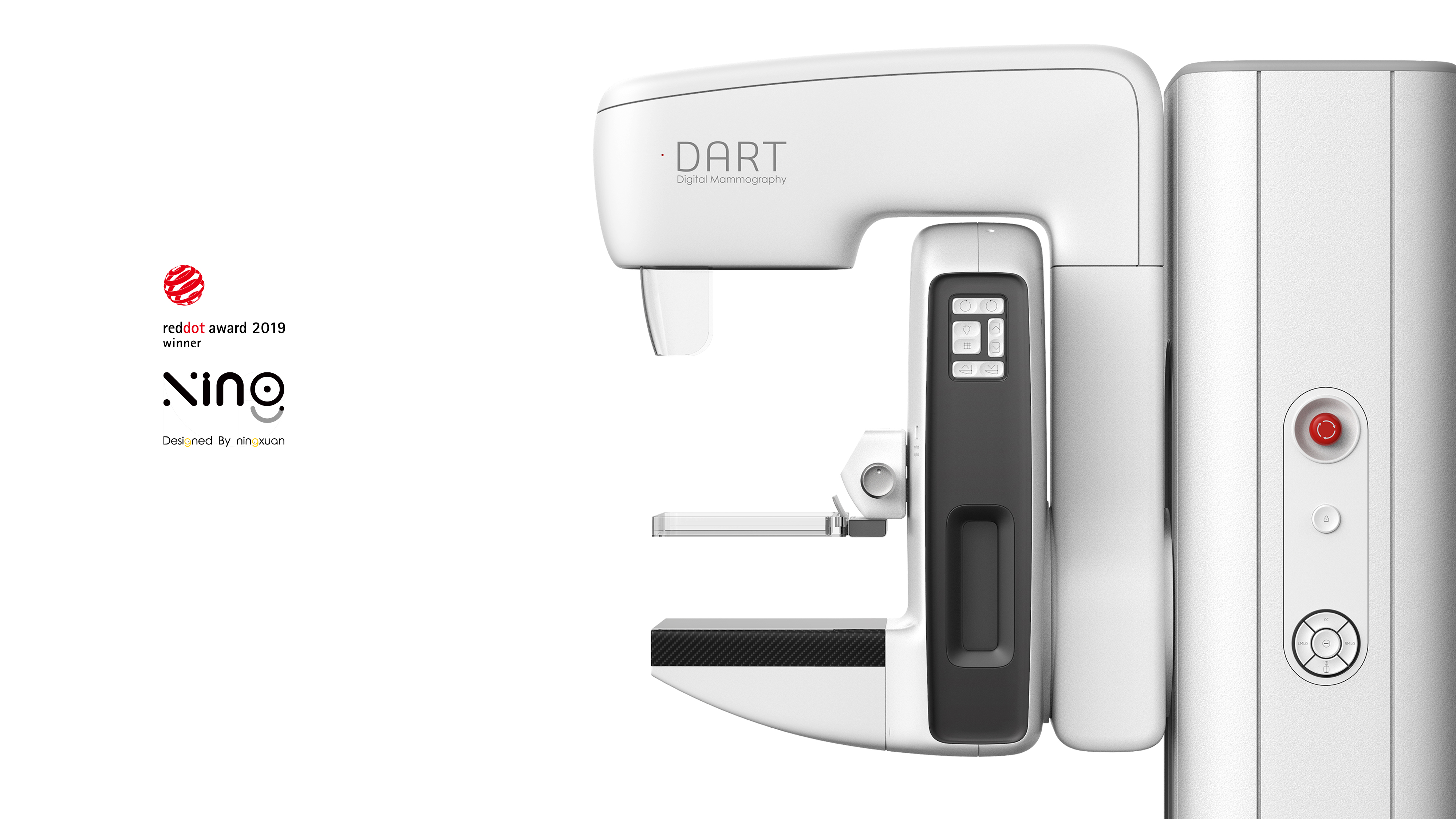 Breast X-ray diagnosis，medical apparatus and instruments，Appearance design，Structural design，Red dot award，